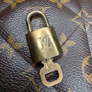 Louis Vuitton Gold Padlock Key Set #308